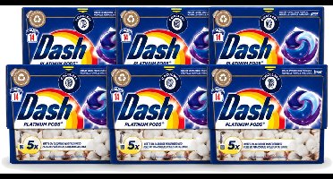 6 x Dash Platinum - Wasmiddel Capsules - Witte en Gekleurde Was - Frisheid van Katoen - 14 Wasbeurten - Voordeelverpakking - 6 stuks