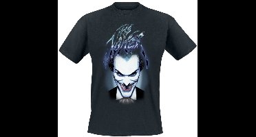 Batman The Joker - Blue Smile Heren T-shirt - zwart - XXL