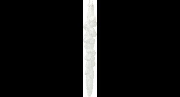 IJspegeldecoratie besneeuwde kerstboomdecoratie 14cm 4 stuks