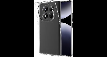 Just in Case hoesje geschikt voor Xiaomi Redmi Note 14 Pro (4G) Hoesje Siliconen - Flexibele Case - Transparant