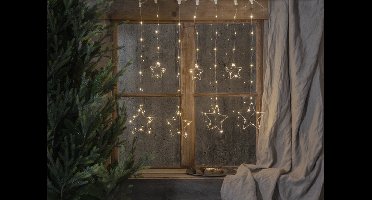 Lichtgordijn LED met sterren 1,8 m - 20 lampjes