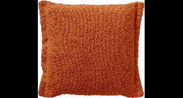Dutch Decor OTIS - Sierkussen 45x45 cm - effen kleur - unieke stof - Potters Clay - oranje - Inclusief binnenkussen - Luxe kussens voor woonkamer & bank