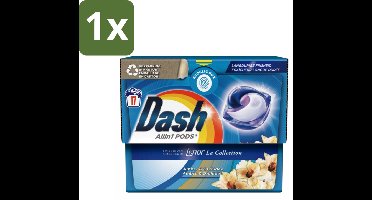 Dash - Lenor Collectie - Wasmiddel Capsules - All-in-1 Pods - Witte en Gekleurde Was - Amber & Orchidee - 17 Wasbeurten - 1 stuk