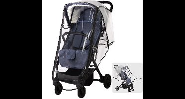 Regenhoes Kinderwagen Universeel - Wandelwagen - Regenhoes Buggy - Kinderwagen Accessoires- Geschikt Voor De Meeste Kinderwagens En Kinderwagens
