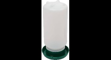 Drinkpot 1 liter - compacte drinkpot voor kwartels en kuikens in rood of groen Groen
