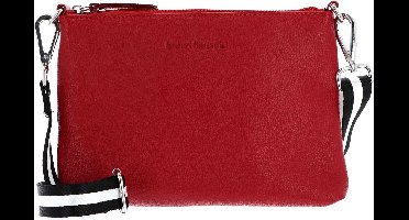 bruno banani Leren Schoudertas Crossbody Bag Red Rood