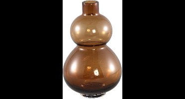PTMD Vaas Kato - 13x13x20 cm - Glas - Oranje