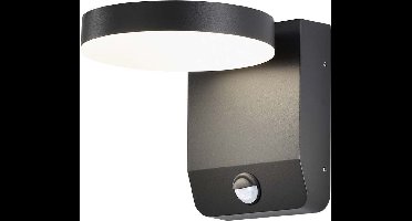 V-TAC VT-11020S-RD-B LED wandlamp buiten met bewegingssensor zwart 17W IP65 – 2520lm 4000K buitenlamp