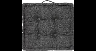 Atmosphera - DELUXE stoelkussen - Zitkussen - 40x40 cm - 8cm dik -grijs