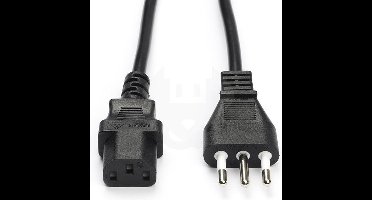 HP Electriciteitssnoer Zwart 1,8 m C13 stekker 109197-008  ITALIE