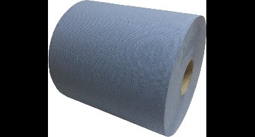 Industriepapier verlijmd blauw cellulose 2 laags 190m x 26cm - 2 rollen