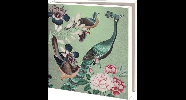 Kaartenmapje met env, vierkant: Vogels, Kasteel Heeswijk