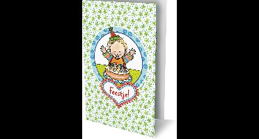 Pauline Oud - 6 Dubbele Uitnodigingen Met Envelop - Feestje