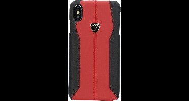 Rood hoesje van Lamborghini - Backcover - D1 Serie - iPhone Xs Max - Genuine Leather - Echt leer