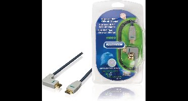 Bandridge HDMI 1.4 High Speed with Ethernet kabel haaks naar rechts - 3 meter