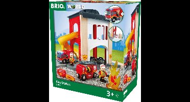 BRIO Grote brandweerkazerne - 33833 - Treinbaanonderdeel