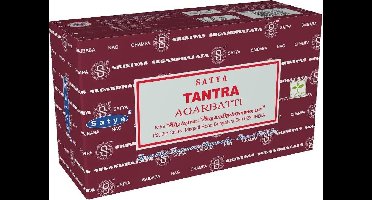 Satya - tantra wierook - wierook stokjes - 1 box van 12 doosjes van 15 gram.