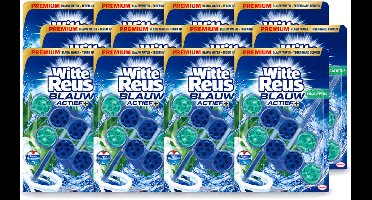 12 x Witte Reus - Toiletblok - Blauw Actief Eucalyptus - 2 Toiletblokken - Voordeelverpakking - 12 stuks