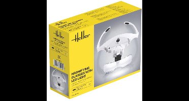 Heller Hobbybasisvoorwerp - 99029 Vergrootbril met LED-verlichting - 5 Lenzen Gereedschap