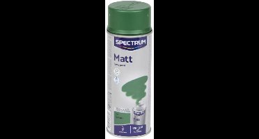 Spectrum Spuitverf Mat Groen 400 ml - Voor gebruik binnen- en buitenshuis - Verf