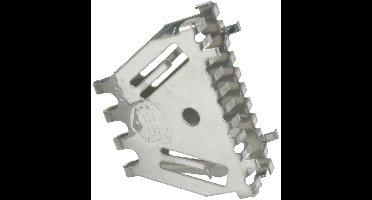 Starx Stootvoegrooster Bijenbekje - 15 x 50 mm - RVS - Ongedierterooster tegen Insecten en Muizen - Met 4 Borglippen en 4 Stootlippen - Voegbreedte 7-12 mm - Zilver