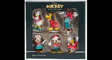 Disney Home - Disney 3D Kerstornamenten Mickey & Friends – Set van 6