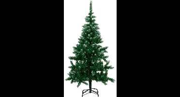 Arti Casa Kunstkerstboom 150 cm - Spar voor Kerst met Kerstboomstandaard - Kerstboom Kunststof - Kerstdecoratie voor Binnen - Kerstboom met Sneeuw - Groen