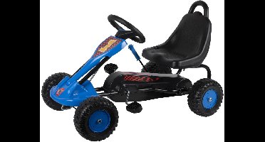Eddy Toys Skelter Go-Kart voor Kinderen - Trapauto - Pedaalaandrijving - Handrem & Stevig Metalen Frame