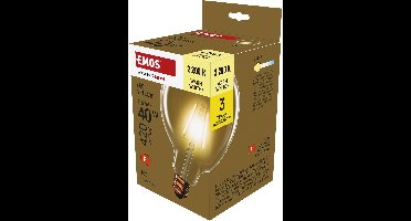 EMOS LED-lamp Vintage G125 / E27 / 4,5 W (40 W) / 420 lm / warmwit, Z58032