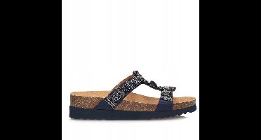 Damesklompen Scholl New Bogota Wedge Med F26607 3904 Blauw/Multi