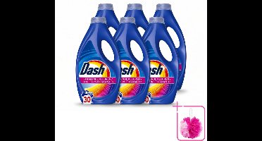 6 x Dash – Wasmiddel – Color – 1350 ml - Bulkverpakking - Kleurbehoud - Douchemop - Vlekverwijdering