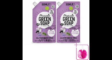 2 x Marcel's Green Soap - Allesreiniger Spray - Navulling - Lavendel & Rozemarijn - Frisse reiniging - 500 ml - Bulkverpakking - Allesreiniger - Douchemop - Natuurlijke reiniger