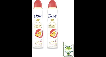 2 x Dove – Deodorant Spray – Peach & White Blossom – 150 ml - Grootverpakking - Vaatwasstrips - Deodorant Spray - Fris - Okselhuid Verzorging - Perzik En Witte Bloesem - Alcoholvrije Deodorant