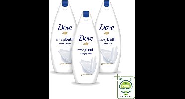 3 x Dove – Douchegel – Caring Bath – 450 ml - Grootverpakking - Vaatwasstrips - Douchegel - Huid Verzorging - Zachte Huid - Schuim Douchegel - Hydraterende Crème