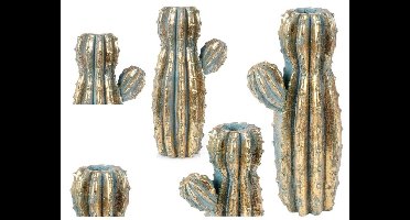 Gouden Cactus Vaas 41.5cm - Stijlvolle Decoratie voor Bloemen