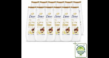 12 x Dove Douchecrème - Nourishing Care - Arganolie - 400 ml - Grootverpakking - Vaatwasstrips - Douchegel - Huid Verzorging - Arganolie - Hydratatie - Droge Huid