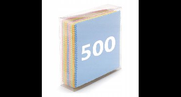 Microvezeldoekjes voor Brillen 14x17cm - 500 Stuks Mix Kleuren