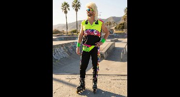 Party Outfit 80's tijger Heren - Maat S