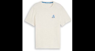 Tom Tailor - T-shirt met borduursel - Maat XXL - Gardenia White