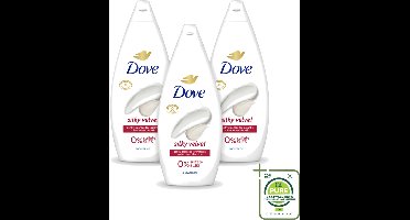 3 x Dove Douchecrème - Silky Velvet - 720 ml - Grootverpakking - Vaatwasstrips - Douche Crème - Zijdezachte Huid - Droge Huid Verzorging - Mild Reinigen - Vegan Douchegel