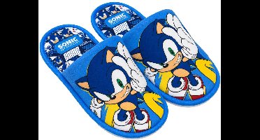 Sonic the Hedgehog Sloffen Jongens - Pantoffels - Kindersloffen - Instappers - Blauw - Maat 34/35