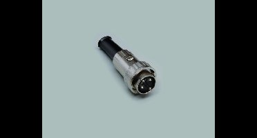 BKL Electronic 0202005 DIN-connector Stekker, recht Aantal polen: 6 Zilver 1 stuk(s)