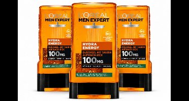 L'Oreal Men Expert - Showergel - Hydra Energy - 3X250ml