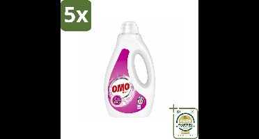 5 x OMO – Vloeibaar Wasmiddel – Kleur – 19 Wasbeurten – 950 ml - Wasstrips - Vloeibaar Wasmiddel Kleur - Kleurbescherming - Reiniging - Vlekverwijdering - Hygiëne