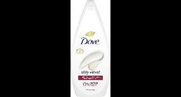 5 x Dove Silky Velvet - Douchegel - Sulfaatvrij - 250 ml - Grootverpakking - Vaatwasstrips - Douche Gel - Zijdezachte Huid - Sulfaatvrije Douche - Hydraterende Douche - Huid Verzorging