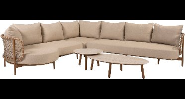 Salute Martinique modulaire hoek loungeset 5 delig keramiek amber 4 Seasons Outdoor