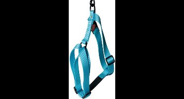 Tuig voor hond nylon uni turquoise 20 mmx50-70 cm