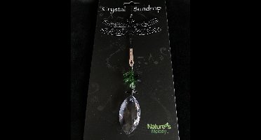 Nature's Melody Spinner COSMO HANGER LIBEL 10cm MET CRYSTAL SUNDROP kristal glas eronder 42CM De lengte is gemeten van de ophangdraad tot en met de onderkant van het glas.