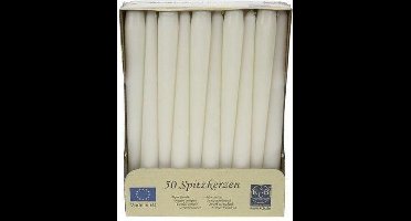 Cosy&Trendy Spitskaars - Ø 2,2 cm - 24 cm - Wit - Set-50