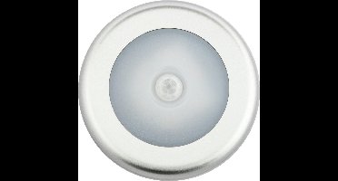 Groenovatie LED Kastverlichting - 1W - Rond - 4xAAA Batterijen - Sensor - Warm Wit - Aluminium
